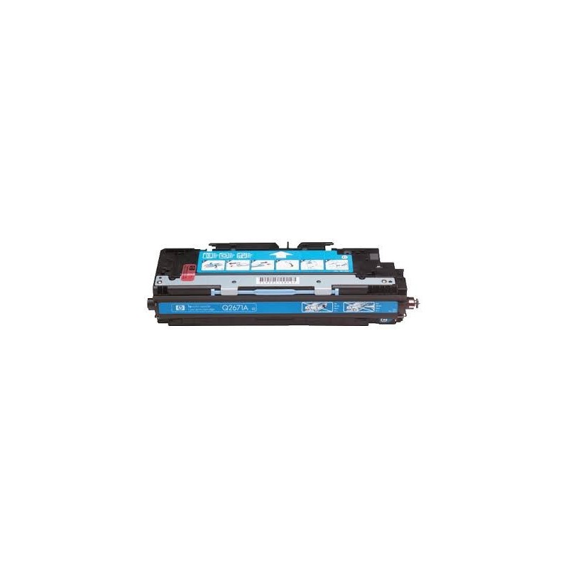 Toner laser Cyan Q2671A Made in France pour HP