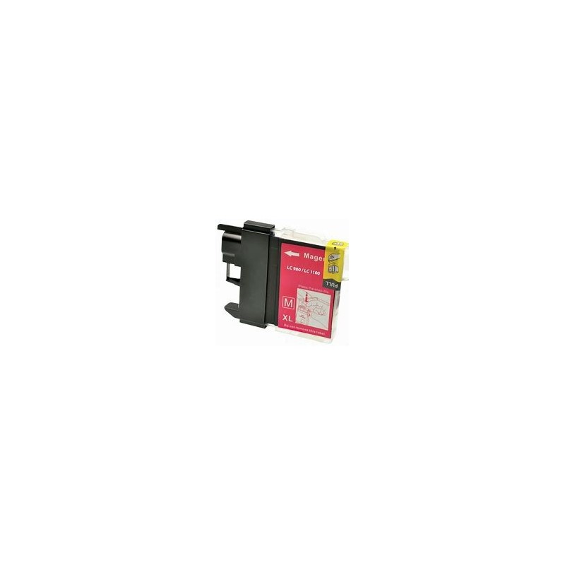 BROTHER (LC-980M) Cartouche Jet d'encre Magenta pour MFC / DCP COMPATIBLE.