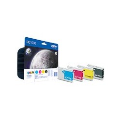 BROTHER (LC-1000VALBP) Pack Cartouches jet d'encre Noir / Cyan / Magenta / Jaune pour Fax / MFC / DCP ORIGINAL.