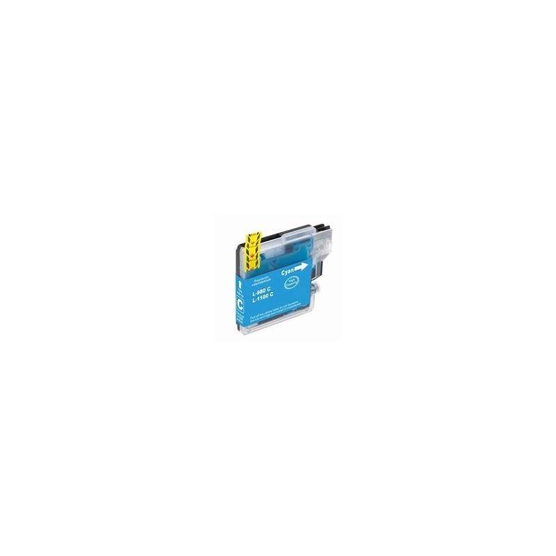 BROTHER (LC-1100C) Cartouche jet d'encre Cyan pour MFC / DCP COMPATIBLE.