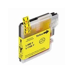 BROTHER (LC-1100Y) Cartouche jet d'encre Jaune pour MFC / DCP COMPATIBLE.