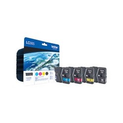 BROTHER (LC-985C/M/Y/BK) Pack Cartouches jet d'encre Noir / Cyan / Magenta / Jaune pour DCP-J / MFC-J ORIGINALE.