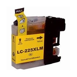 BROTHER (LC-225XLY) Cartouche jet d'encre Jaune pour DCP-J / MFC-J COMPATIBLE.