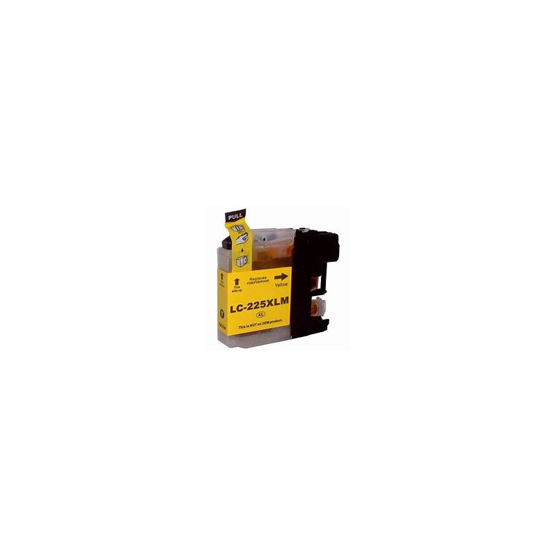 Cartouche jet d'encre Jaune LC225XLYBP Made in France pour Brother