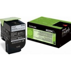 LEXMARK (80C2SK0) Toner laser Noir pour séries CX-310/410/510 ORIGINAL.