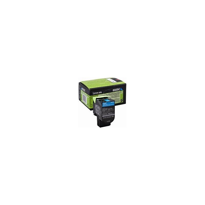 Toner RETORNABLE Cyan 80C2SC0 Original pour Lexmark