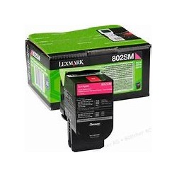 LEXMARK (80C2SM0) Toner laser Magenta pour séries CX-310/410/510 ORIGINAL.