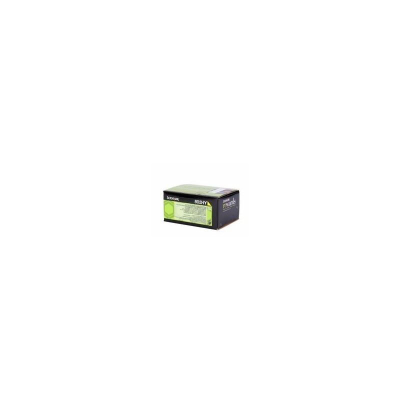 LEXMARK (80C2HY0) Toner laser Jaune pour séries CX-410/510 ORIGINAL.