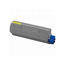 OKI (44315305) Toner laser Jaune pour séries C-610/831/910 COMPATIBLE.