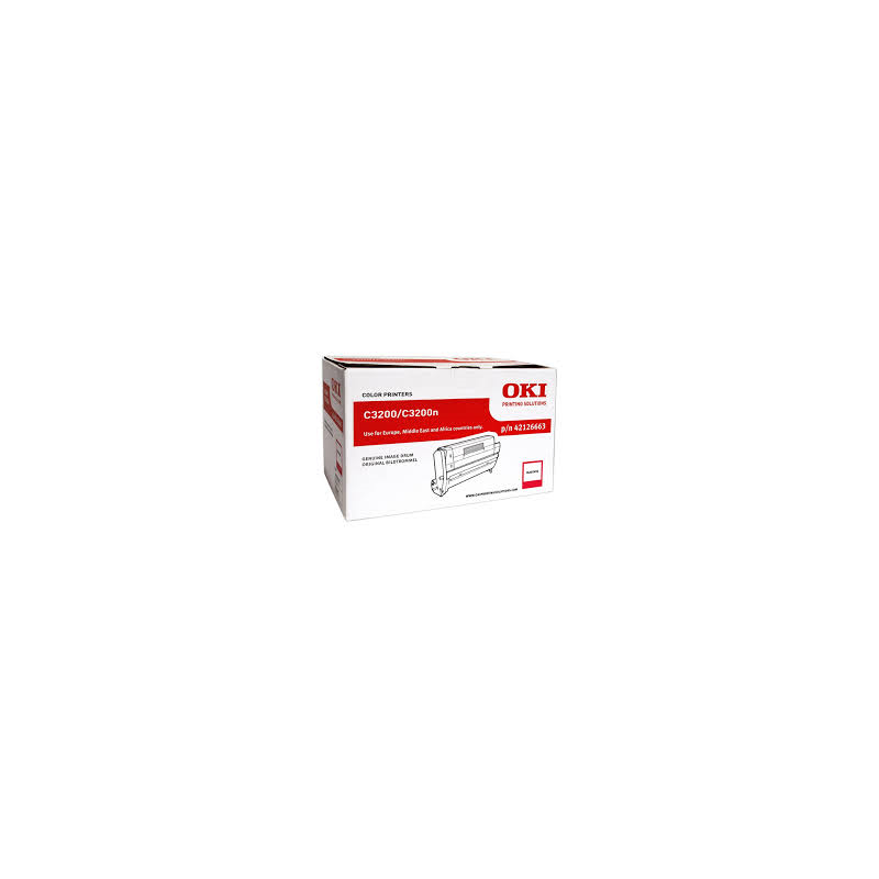 Tambour et toner magenta origine OKI pour C3200N 42126663